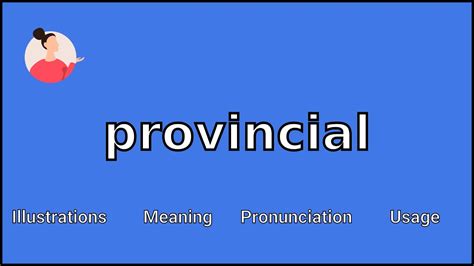 provincial meaning of a person